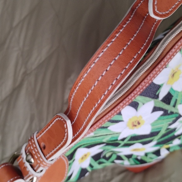 DOONEY N BOURKE MED HOBO DAFFODIL PRINT BAG - Picture 2 of 13